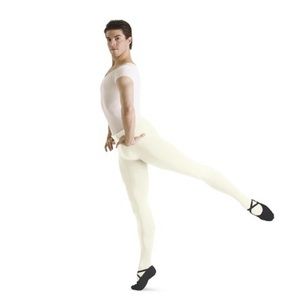 MIRELLA Mens Footed Tights CREAM